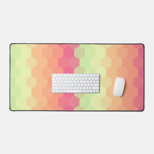 Pastel Honey Comb Spectrum Desk matt Schreibtischunterlage (Tastatur & Maus)