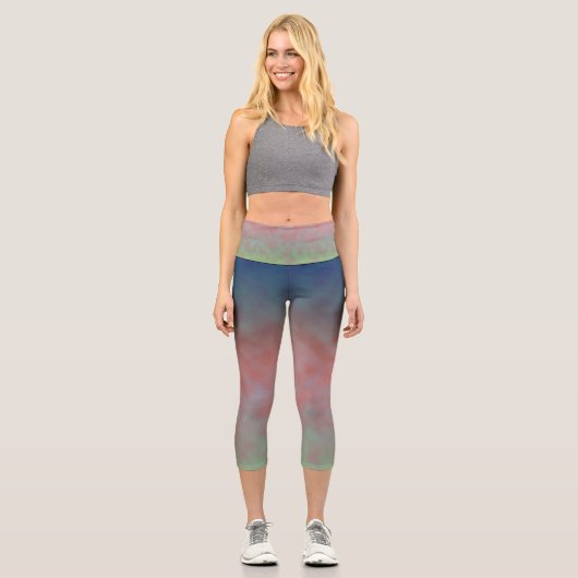 Pastel Horizon Capri Leggings (Vorderseite)