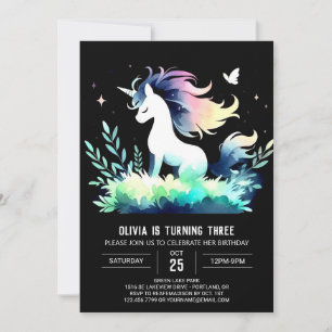 Pastel Horse Birthday Einladung