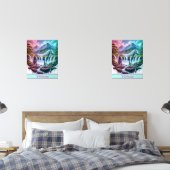 Pastel Horse Waterfall Fantasy Landschaft Bilderwand Sets (Schlafzimmer)