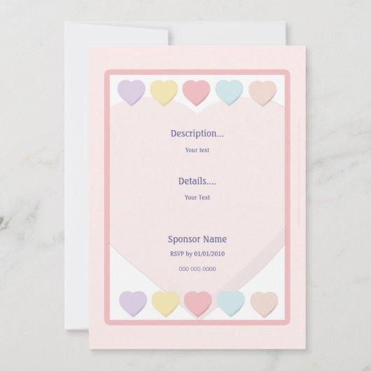 Pastel hört Einladung (Rückseite)