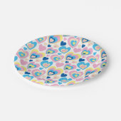 Pastel hört. pappteller (Schrägansicht)