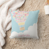 Pastel Hot Air Ballon Kinderzimmer Decke Kissen (Decke)