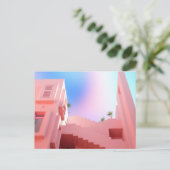 Pastel House Postkarte (Stehend Vorderseite)
