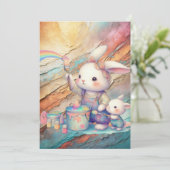 PASTEL HÜBSCH ANKÜNDIGUNG (Stehend Vorderseite)