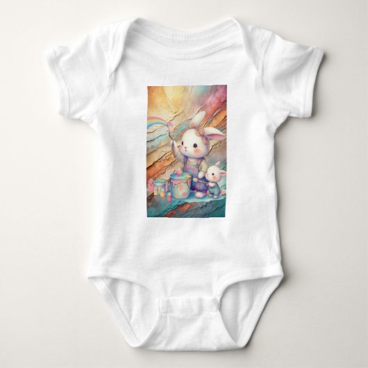 PASTEL HÜBSCH BABY STRAMPLER (Vorderseite)