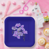 Pastel Hübsch Lilac Bouquet Pappteller (Party)