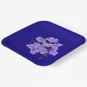 Pastel Hübsch Lilac Bouquet Pappteller (Gewinkelt)
