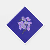 Pastel Hübsch Lilac Bouquet Serviette (Ecke)