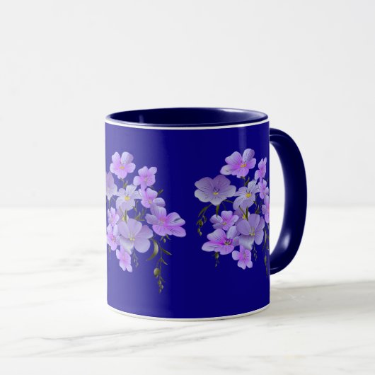 Pastel Hübsch Lilac Bouquet Tasse (VorderseiteRechts)