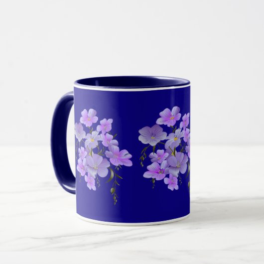 Pastel Hübsch Lilac Bouquet Tasse (Vorderseite Links)
