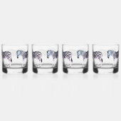 Pastel Hue Zebra Print Trinkbehälter Set Whiskyglas (Rechts)