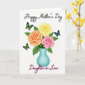 Pastel Hued Mothers Day Card Karte (Gelbe Blume)