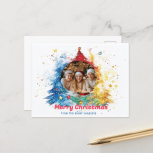 Pastel Hues von Holiday Joy Feiertagspostkarte