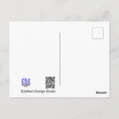 Pastel Hydrangea Blume Nah Up DIY Postkarte (Rückseite)