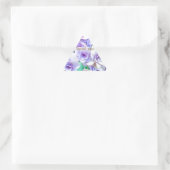 pastel hydrangea dreieckiger aufkleber (Tasche)