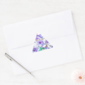 pastel hydrangea dreieckiger aufkleber (Umschlag)
