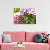 Pastel Hydrangeas Leinwanddruck (Insitu (Wohnzimmer))