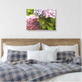 Pastel Hydrangeas Leinwanddruck (Insitu (Schlafzimmer))