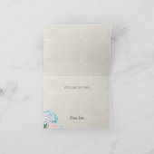 Pastel Hydrangeas Wedding Photo Thank You Dankeskarte (Innenseite)