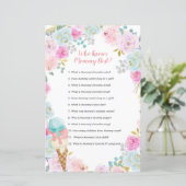 Pastel Ice Cream Floral, der Mama das beste Spiel (Stehend Vorderseite)