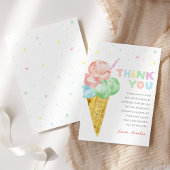 Pastel Ice Cream Geburtstag Danke Karte