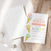 Pastel Ice Cream Geburtstag Einladung