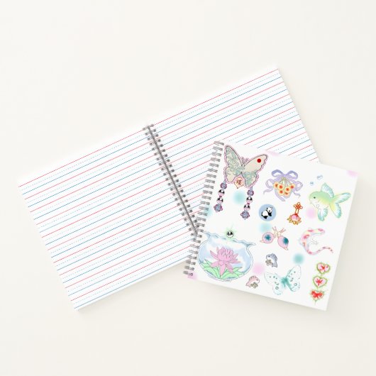 Pastel Illustration Set Notizblock (Innenseite)