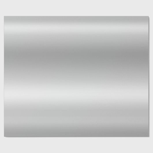 Pastel Imitate Silver Gray Foil Ombre Geschenkpapier (Flach)