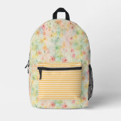 Pastel Impressionist Blume Bedruckter Rucksack (Vorderseite)