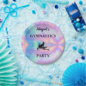 Pastel Individuelle Name Gymnastik Party Pappteller (Party)