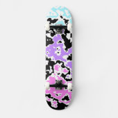 Pastel Inkblot 2 Skateboard (Vorderseite)