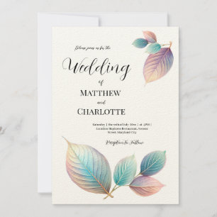 Pastel Iridescent Blätter Hochzeiten Dreamy Pastel