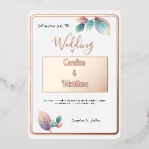 Pastel Iridescent Blätter Hochzeiten Dreamy Pastel