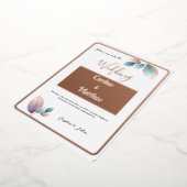 Pastel Iridescent Blätter Hochzeiten Dreamy Pastel Folieneinladung (Gedreht)