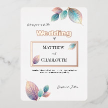 Pastel Iridescent Blätter Hochzeiten Dreamy Pastel