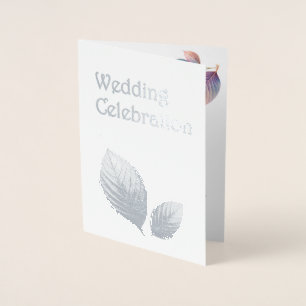 Pastel Iridescent Blätter Hochzeiten Dreamy Pastel Folienkarte