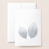 Pastel Iridescent Blätter Hochzeiten Dreamy Pastel Folienkarte (Rückseite mit Umschlag)