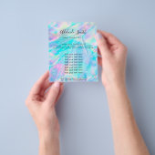pastel iridescent FAS holographic Flyer (Gruppe)