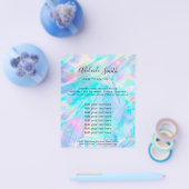 pastel iridescent FAS holographic Flyer (Einzeln)