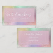 Pastel Iridescent Foil Visitenkarte (Vorne/Hinten)