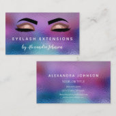 Pastel Iridescent Gold Eyelash Extensions Visitenkarte (Vorne/Hinten)