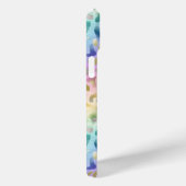 Pastel Iridescent Leopard Print Monogrammed Case-Mate iPhone Hülle (Rückseite / Rechts)
