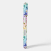 Pastel Iridescent Leopard Print Monogrammed Case-Mate iPhone Hülle (Rückseite / Rechts)