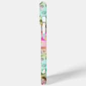 Pastel Iridescent Leopard Print Monogrammed Case-Mate iPhone Hülle (Rückseite / Links)