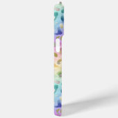 Pastel Iridescent Leopard Print Monogrammed Case-Mate iPhone Hülle (Rückseite / Rechts)