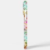 Pastel Iridescent Leopard Print Monogrammed Case-Mate iPhone Hülle (Rückseite / Links)