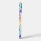 Pastel Iridescent Leopard Print Monogrammed Case-Mate iPhone Hülle (Rückseite / Rechts)