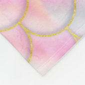 Pastel Iridescent Mermaid Scales Muster Fleecedecke (Ecke)