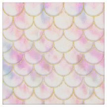 Pastel Iridescent Mermaid Scales Muster